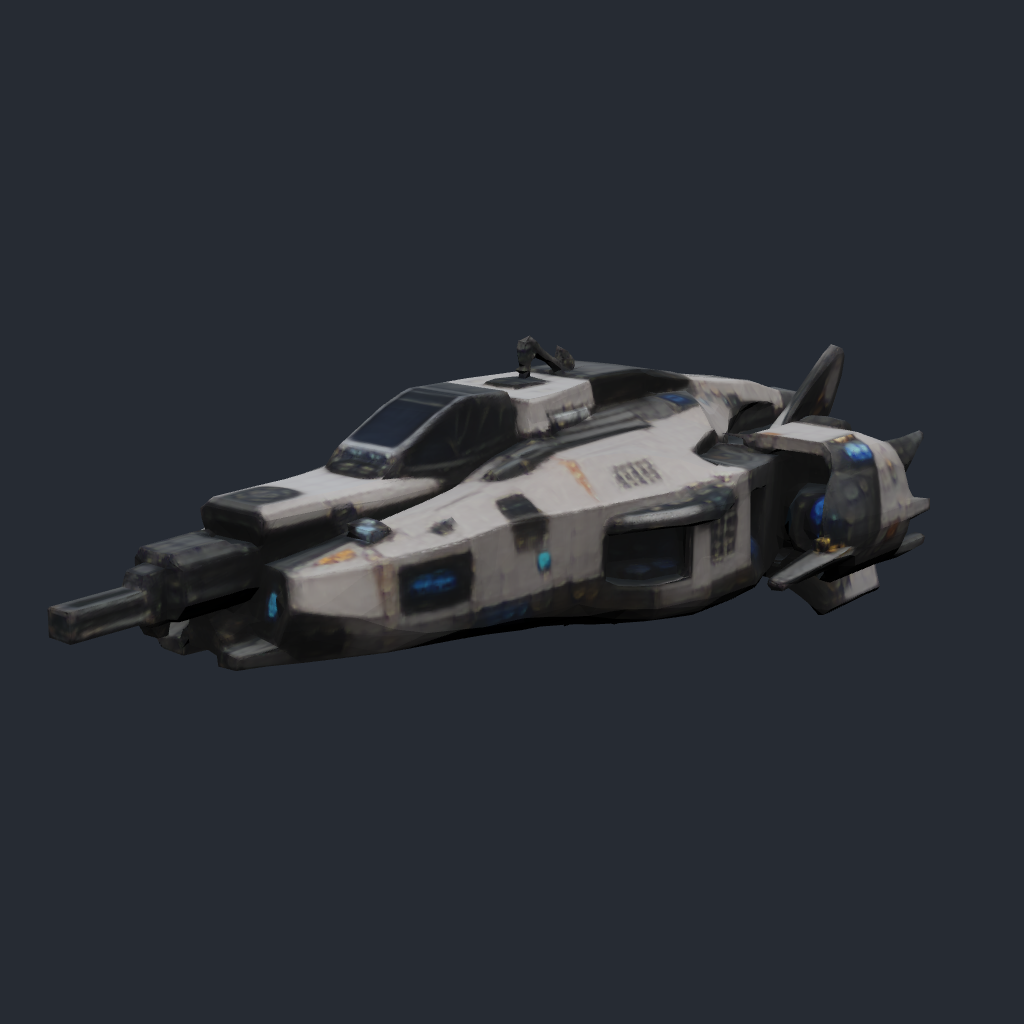 Rendered concept model of a Terran corvette
