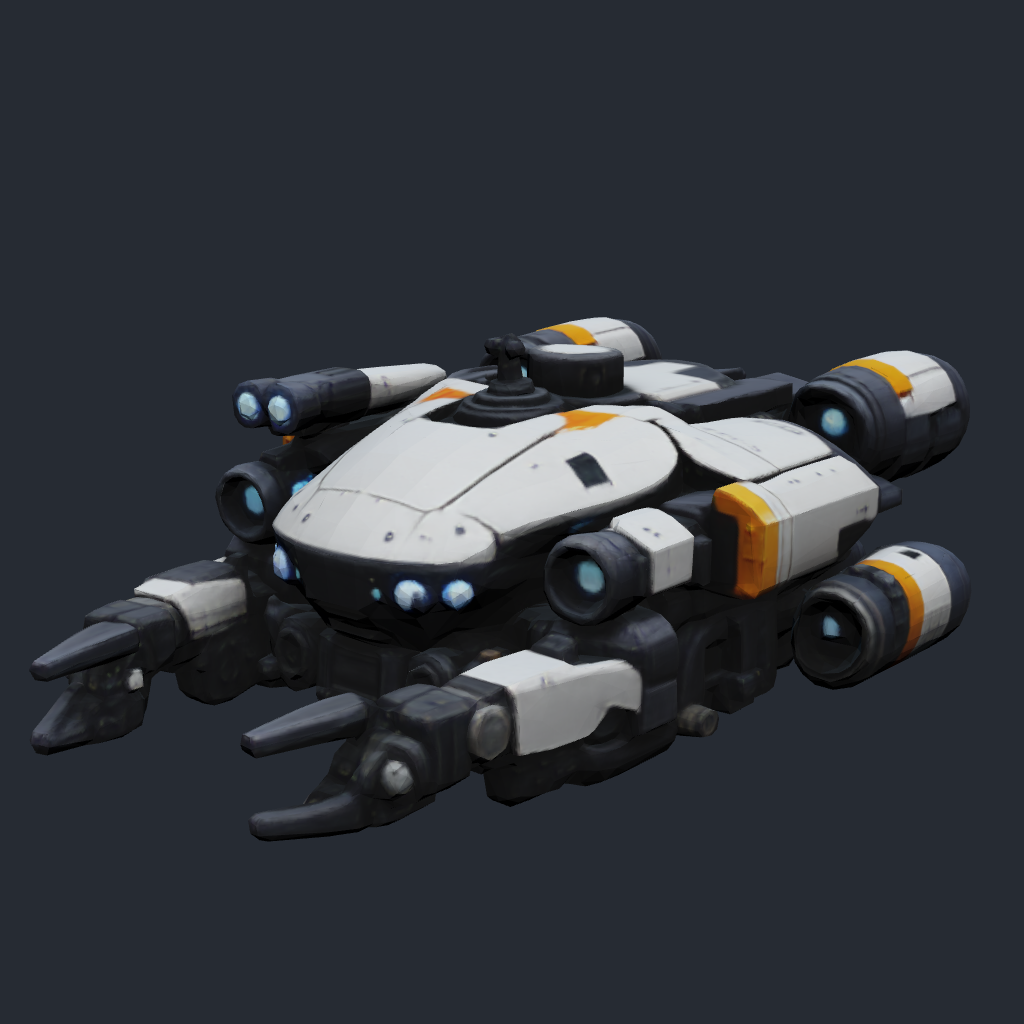 Rendered concept model of a Terran deep-sea exploration rover
