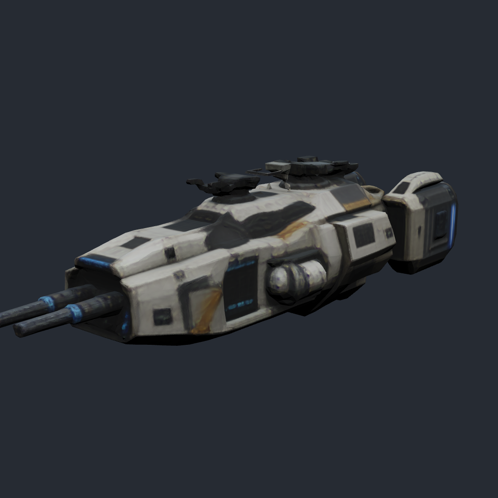 Rendered concept model of a Terran defense cutter