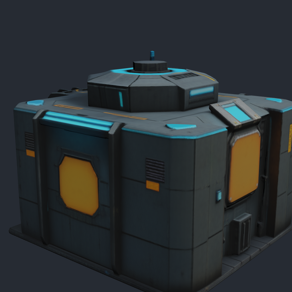 Uranium Bunkers — colony utility facility 3D model