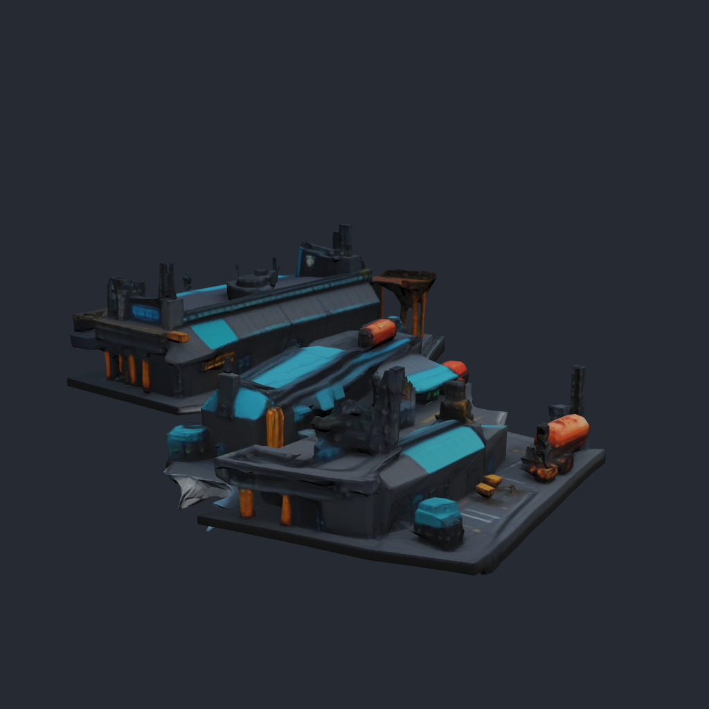Fuel Shipping Depot — colony utility facility 3D model