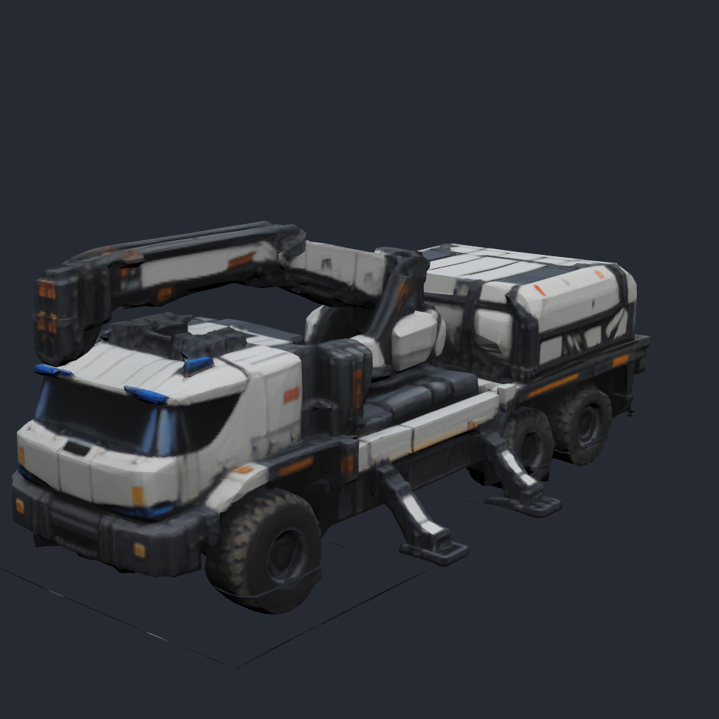 Rendered concept model of a Terran mobile habitat vehicle