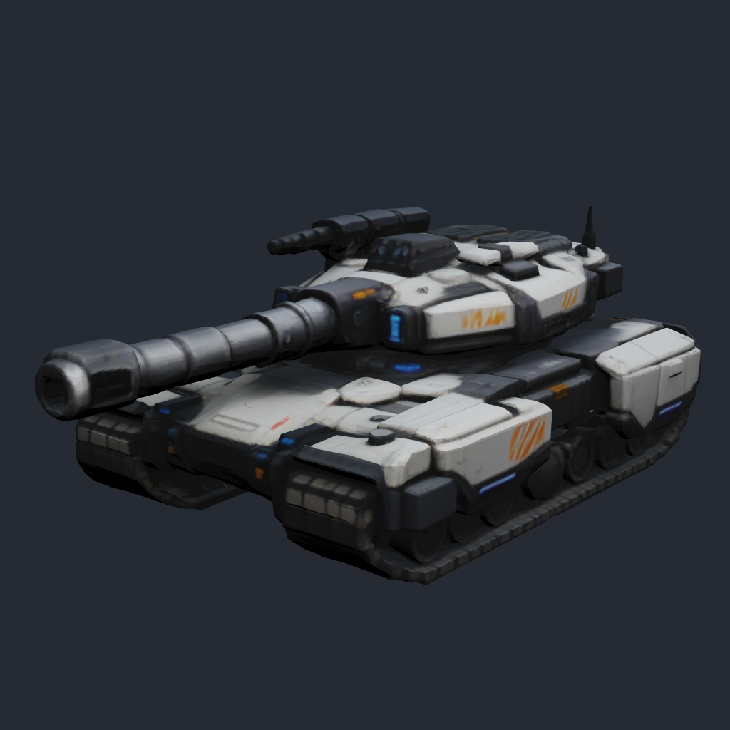 Rendered concept model of a Terran heavy tank, second variant