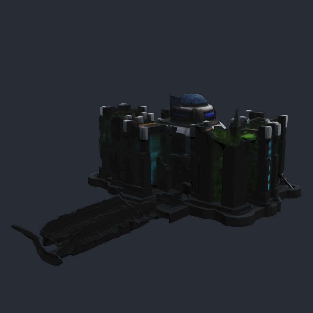 Rendered concept model of a Terran underwater kelp farm