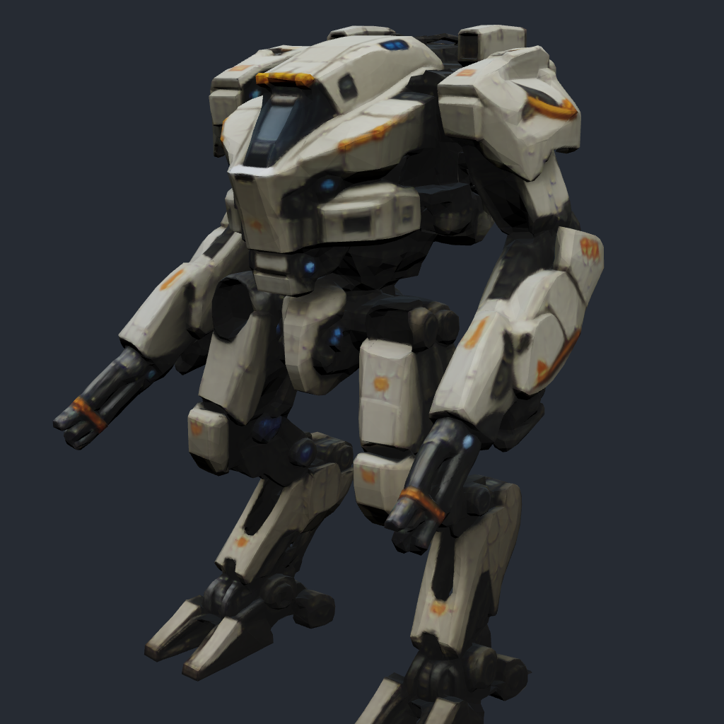 Rendered concept model of a Terran battle mech