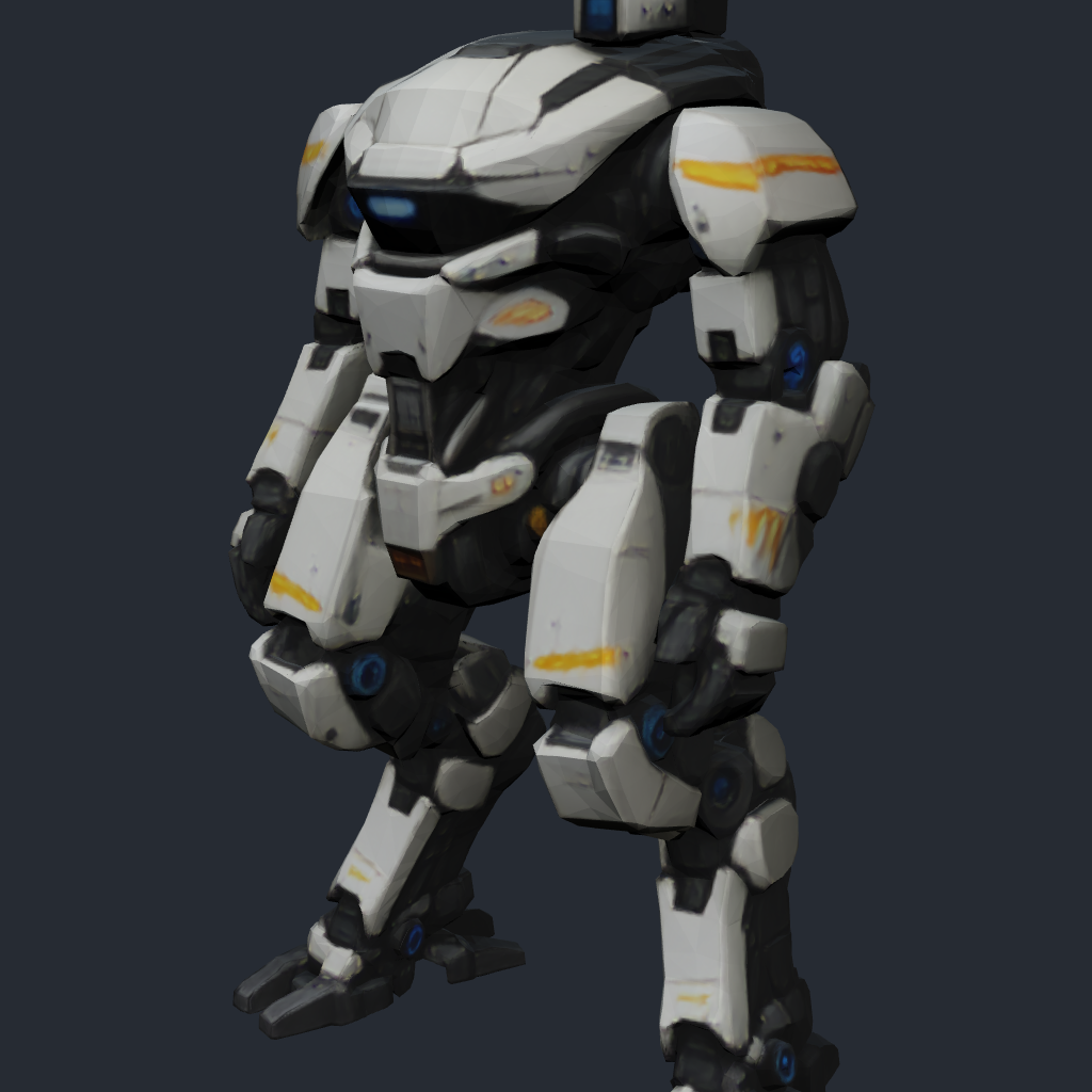Rendered concept model of a Terran scout mech