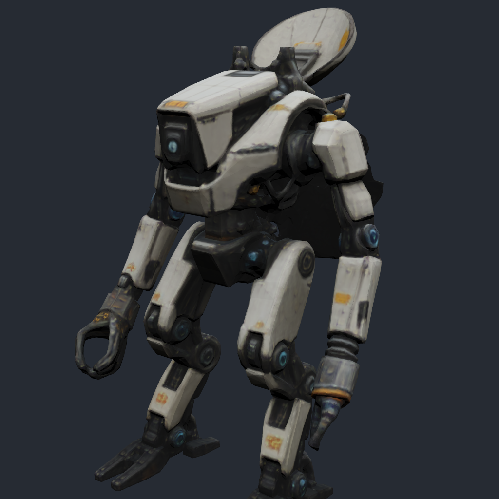 Rendered concept model of a Terran survey mech
