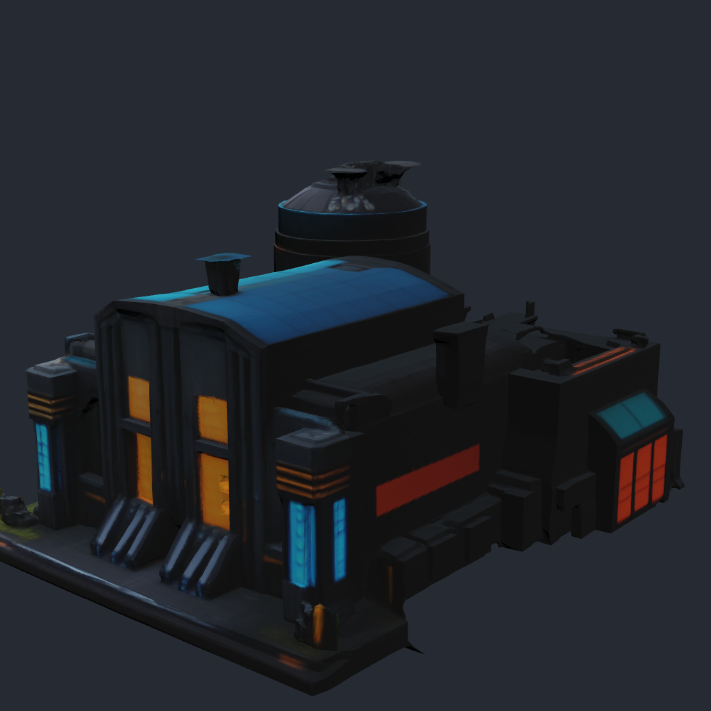 Generator — colony utility facility 3D model