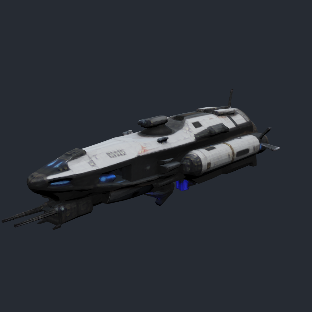 Rendered concept model of a Terran patrol ship