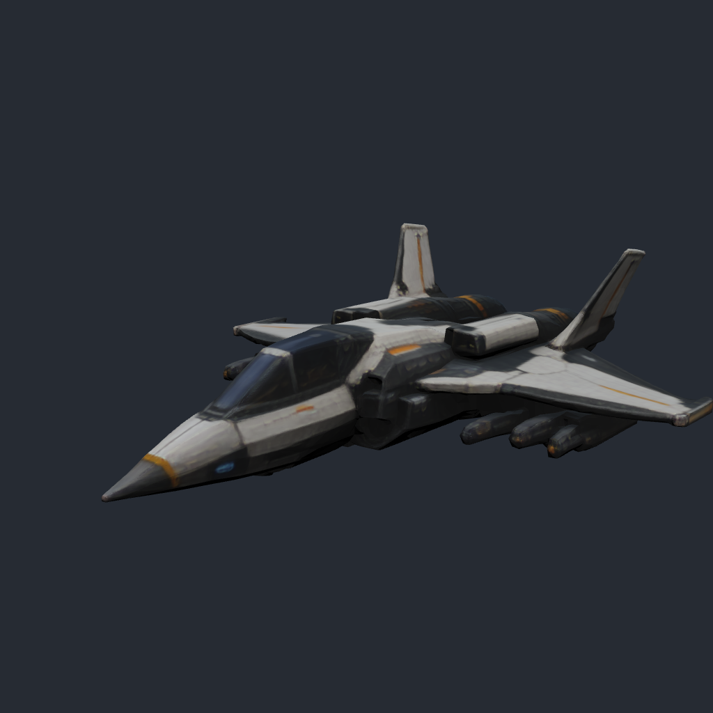 Rendered concept model of a Terran plane