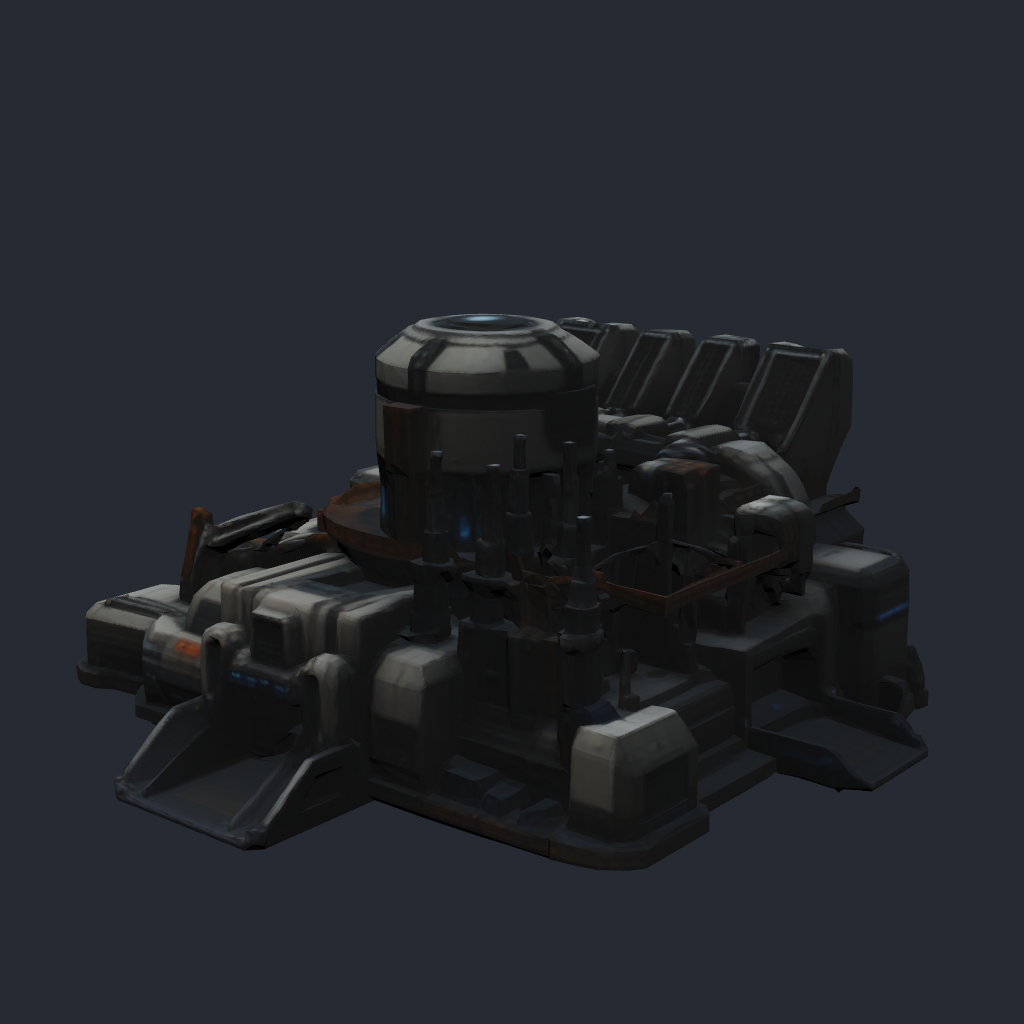 Rendered concept model of a Terran reactor district