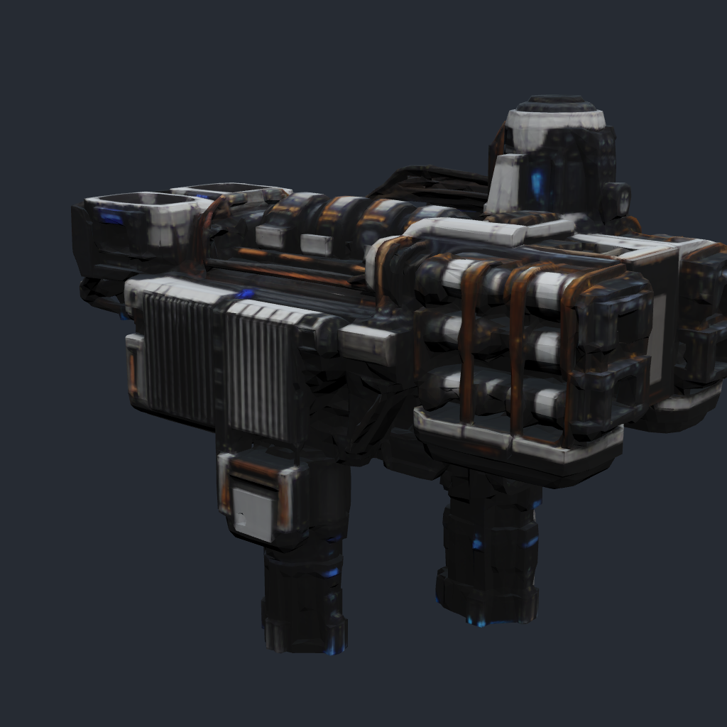 Rendered concept model of a Terran orbital refinery