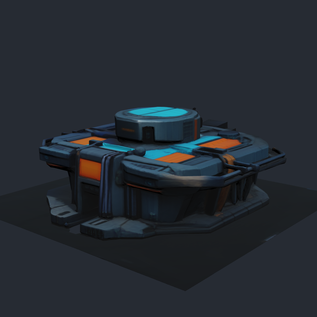 Outfall Dump — colony utility facility 3D model
