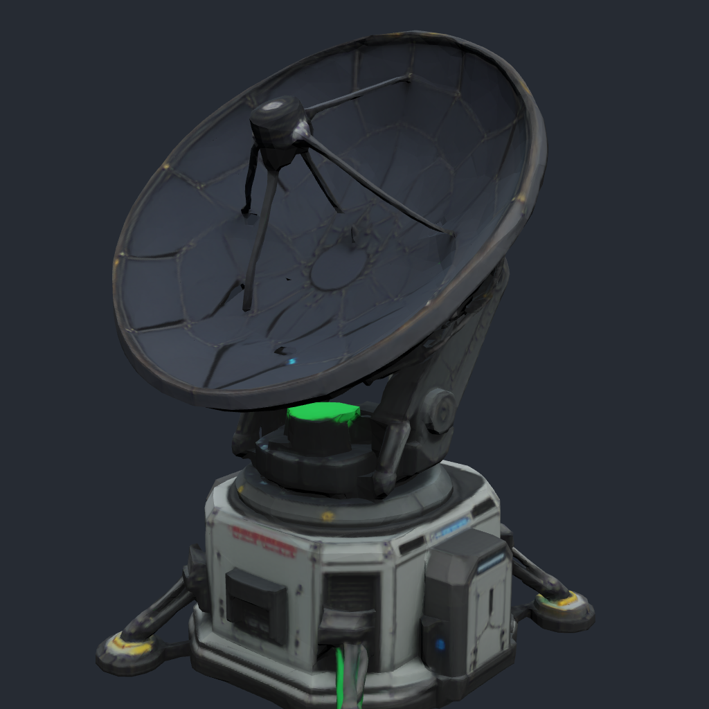 Rendered concept model of a Terran surface sensor array radar dish