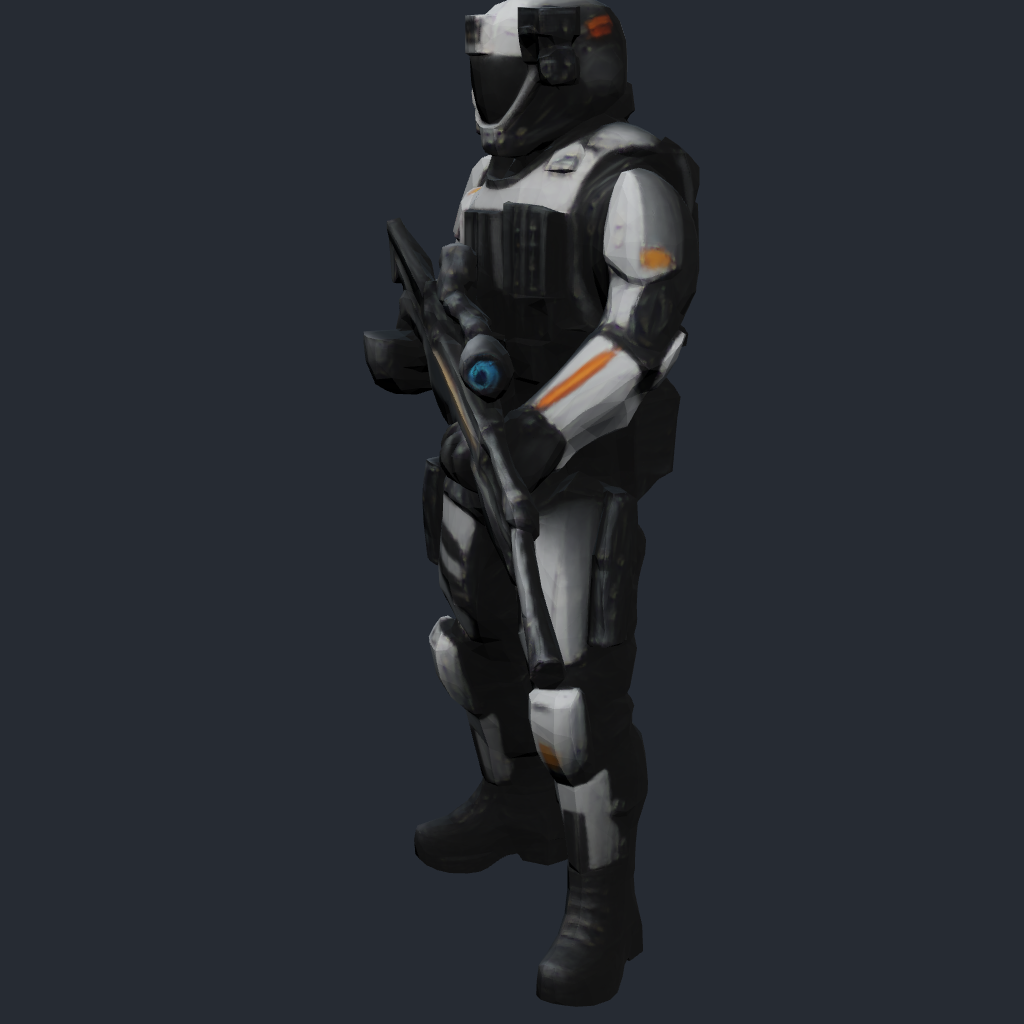 Rendered concept model of a Terran sniper