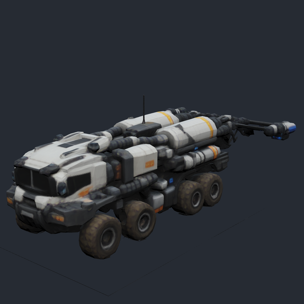 Rendered concept model of a Terran terraforming vehicle