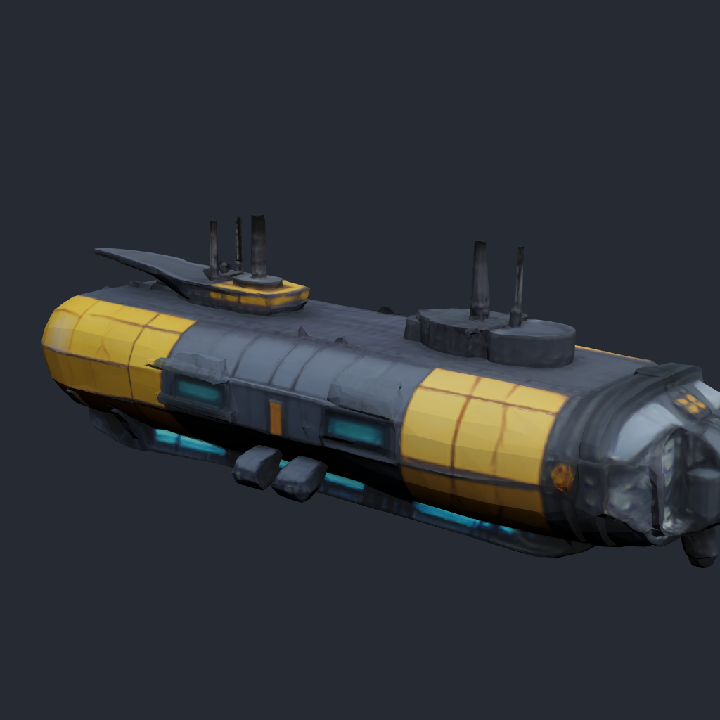 Cargo Sub — colony utility facility 3D model