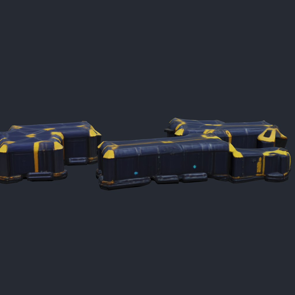 Underwater Depot — colony utility facility 3D model