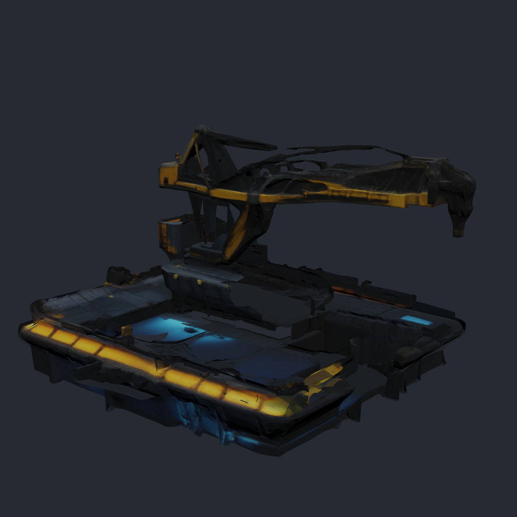 Wreck Salvage Yard — colony utility facility 3D model