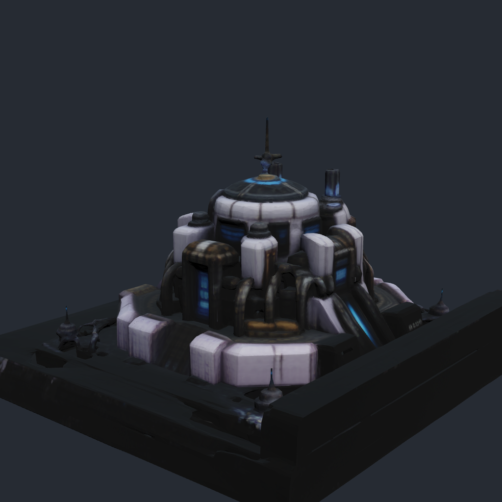 Rendered concept model of a Terran tidal wave power generator