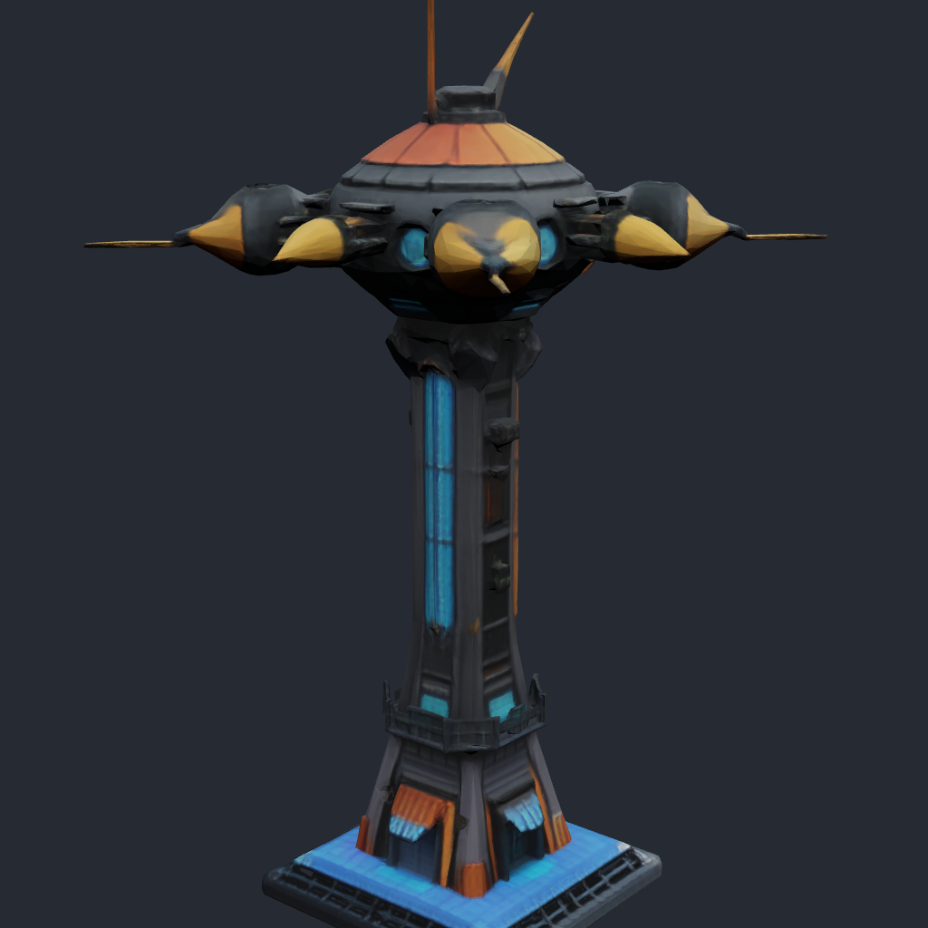 Rendered concept model of a Terran wind turbine power generator